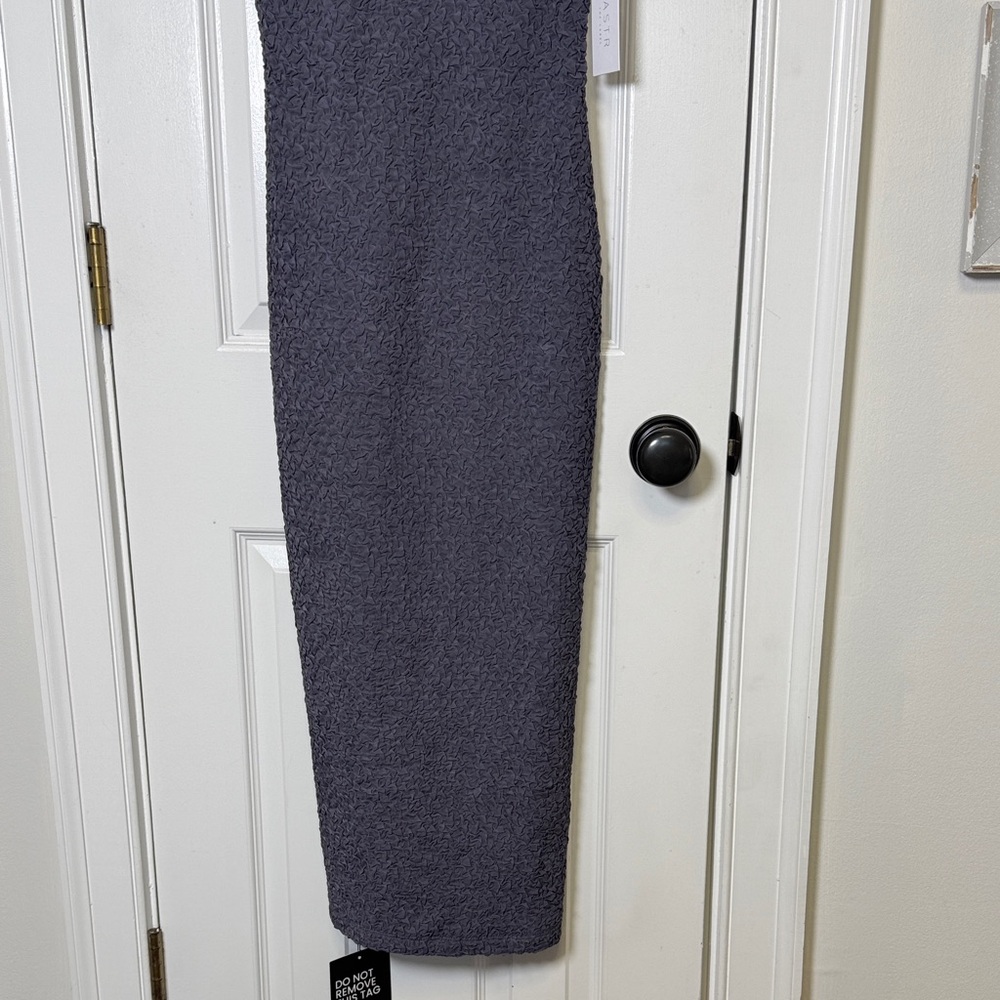 ASTR The Label Textured Bustier Midi Dress Slate Blue Bodycon NWT XS/S - Picture 6 of 10